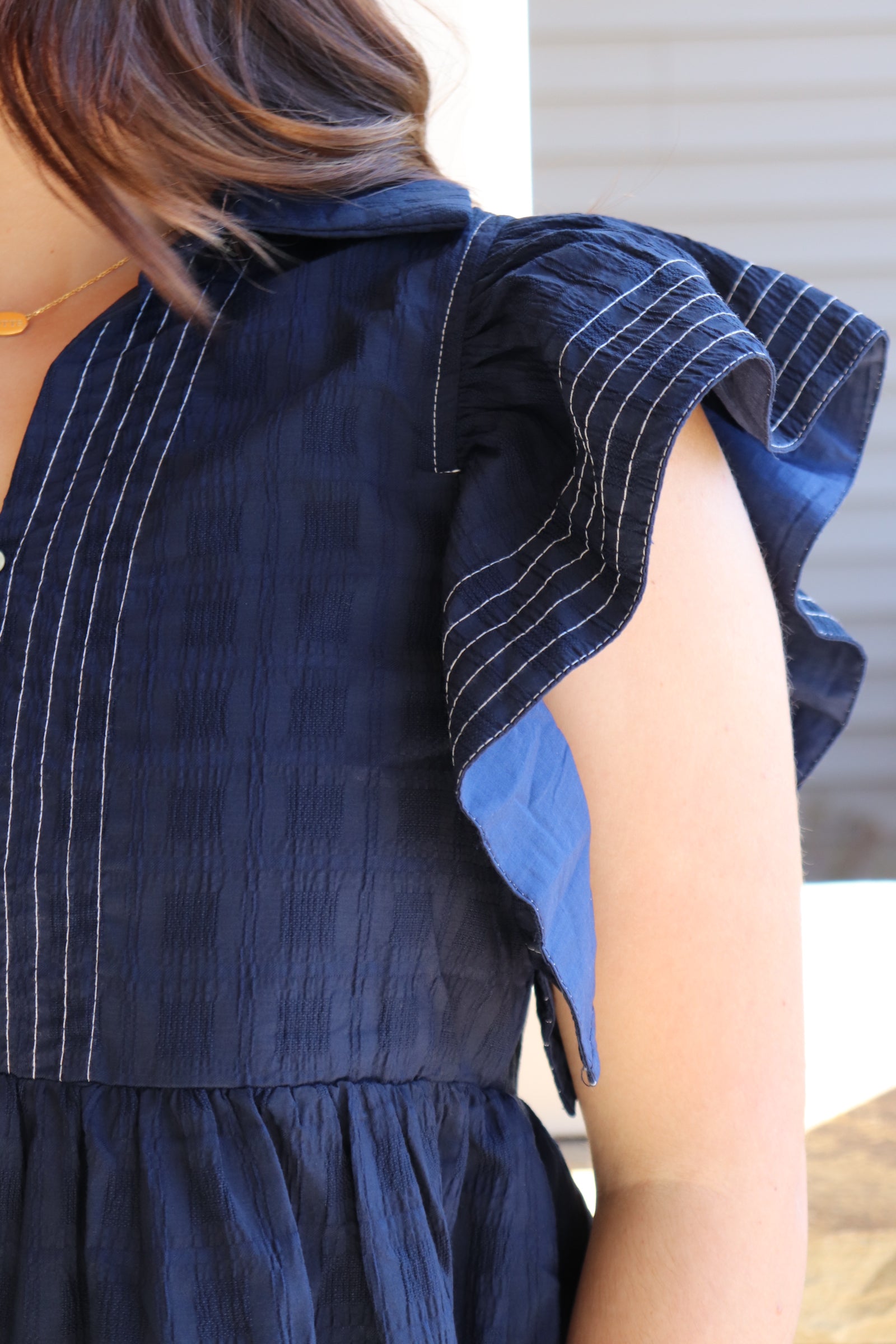 Nautical Navy Short Sleeve Top