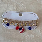 USA Circle Charm Bracelet