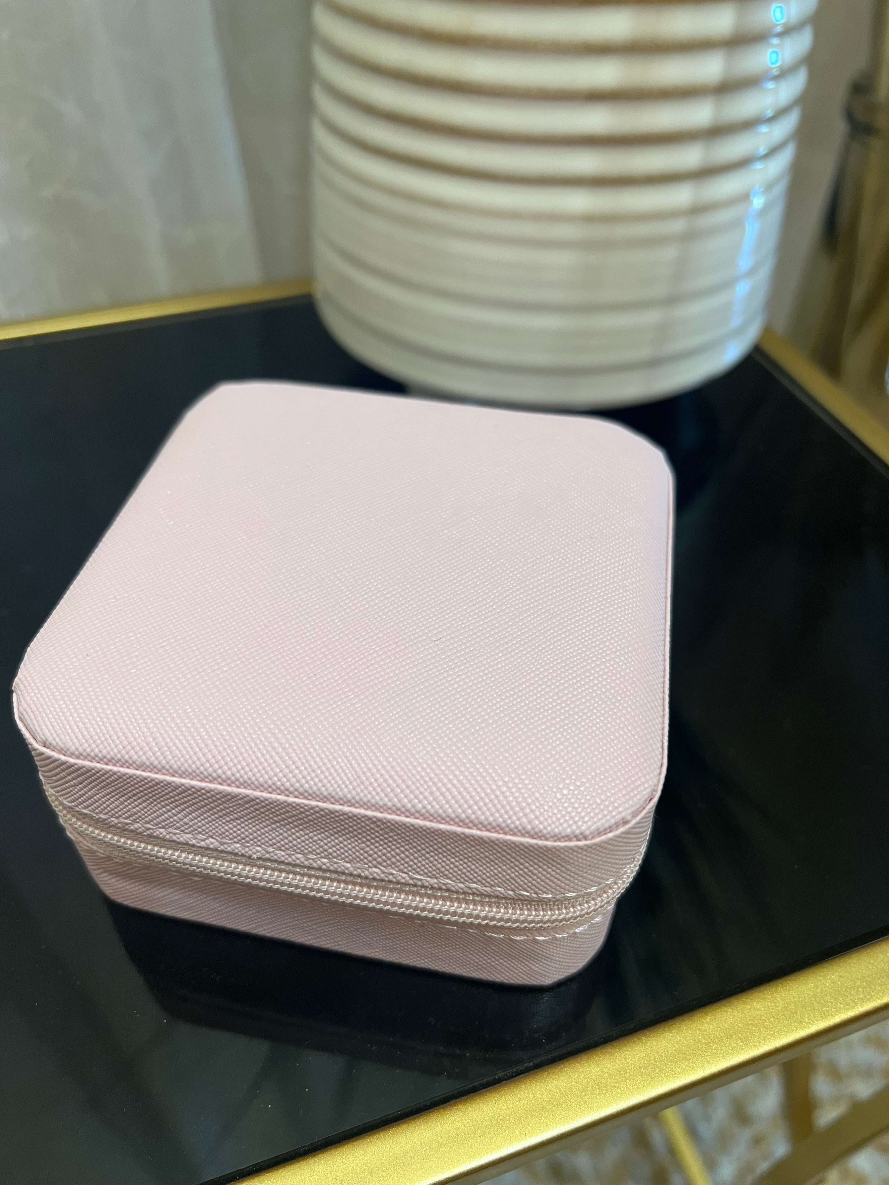 Pink Mini Travel Jewelry Case