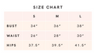 size chart for Cream open-back crop top brown reverse stitching