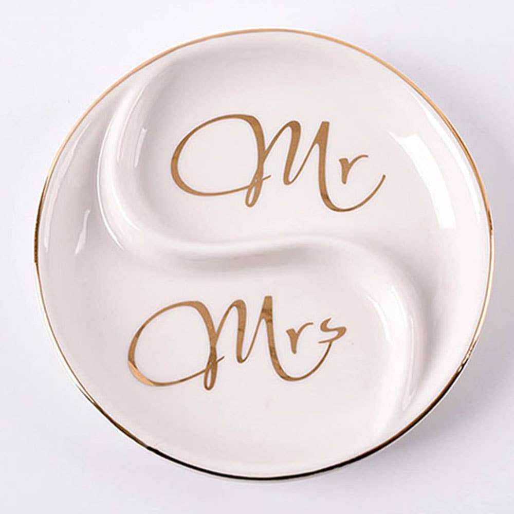 MR & MRS Jewelry Dish