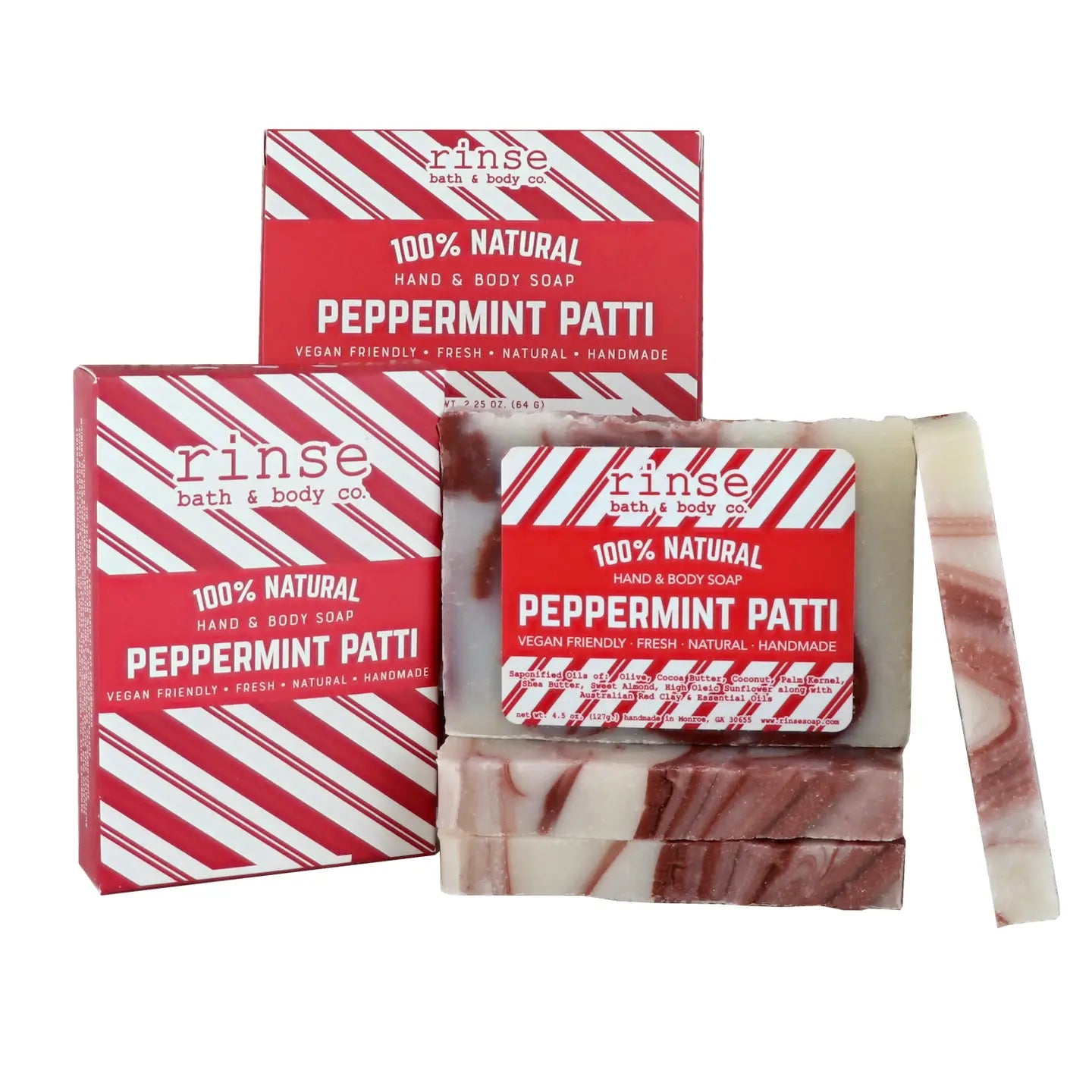 Peppermint Mini Holiday Soap Bars