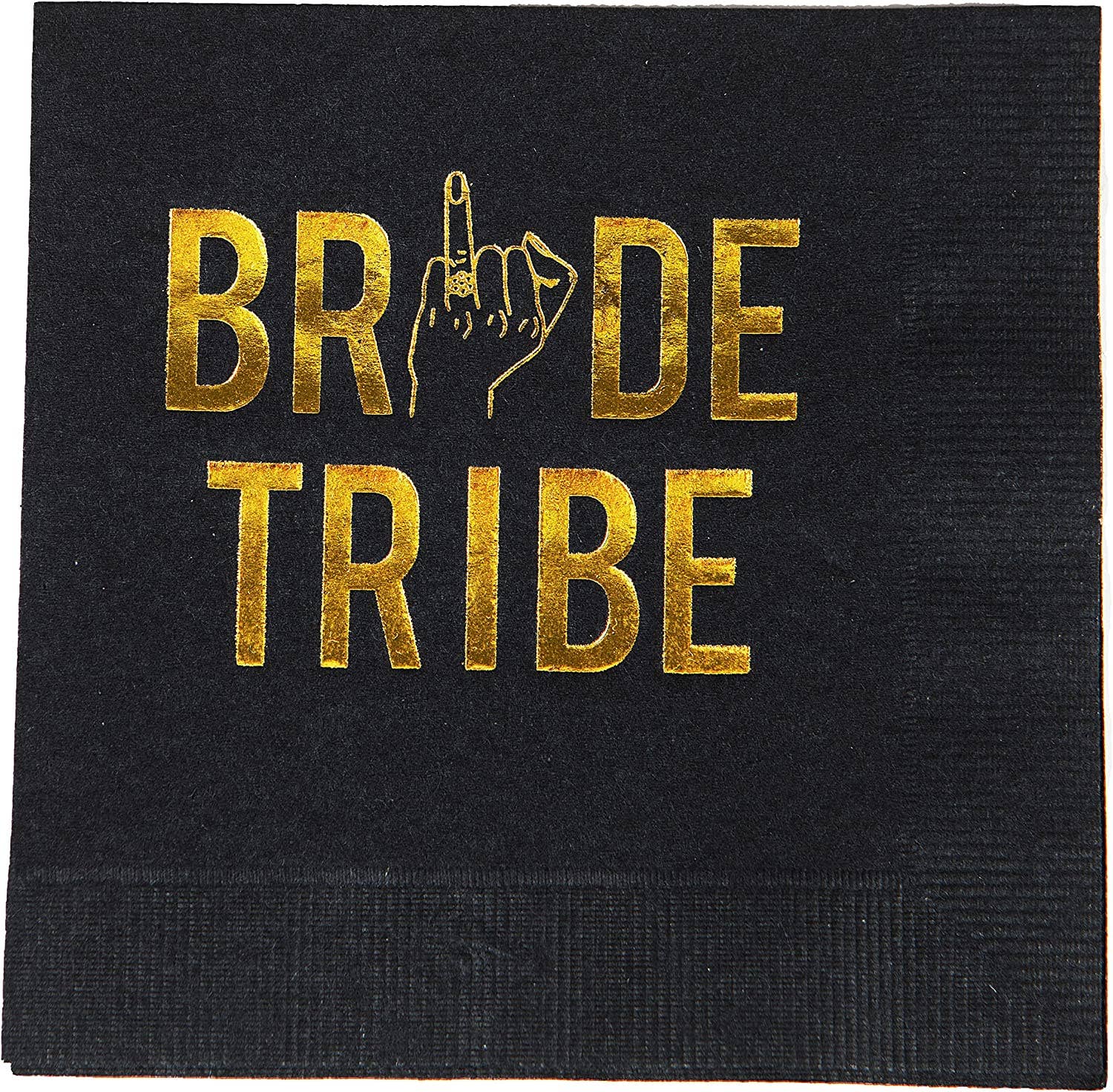 Black Bride Tribe Cocktail Napkins