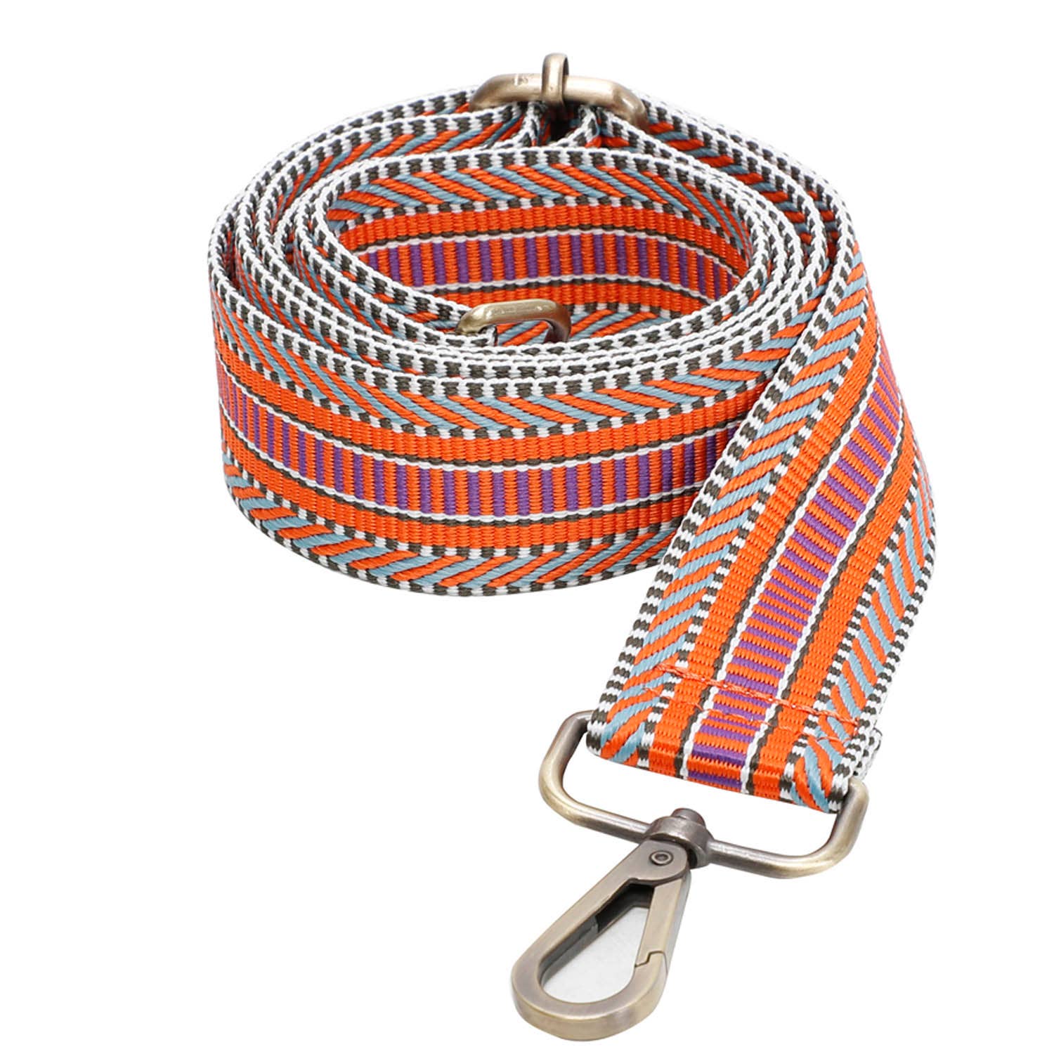 Orange & Purple Purse Guitar Strap