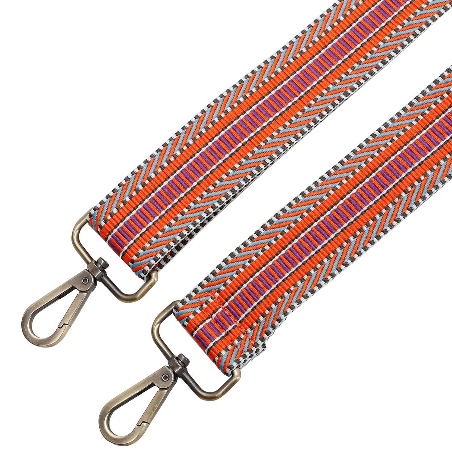 Orange & Purple Purse Guitar Strap