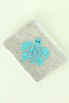 Sea Turtle Beaded Coin Purse