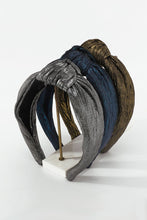 Load image into Gallery viewer, Metallic Top Knot Headband
