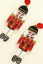 Red & White Nutcracker Earrings
