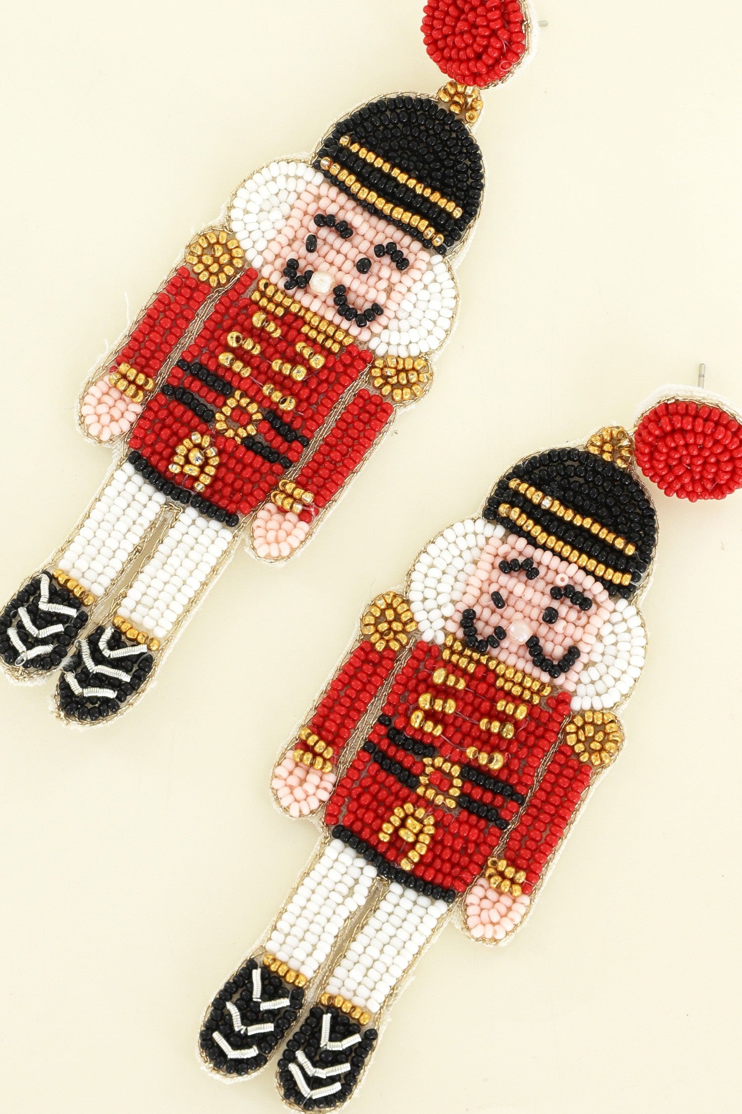 Red & White Nutcracker Earrings