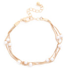 Pearl Bead Layered Bracelet