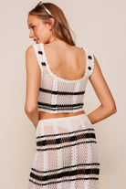 Black & White Crochet Tank Top