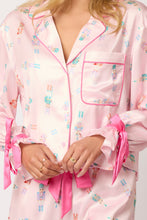 Load image into Gallery viewer, Satin pink nutcracker pajama set
