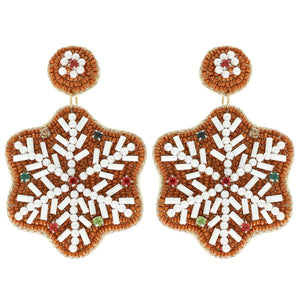 Chocolate Snowflake Earrings