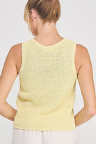 Lemon Knit Sweater Tank