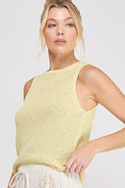 Lemon Knit Sweater Tank