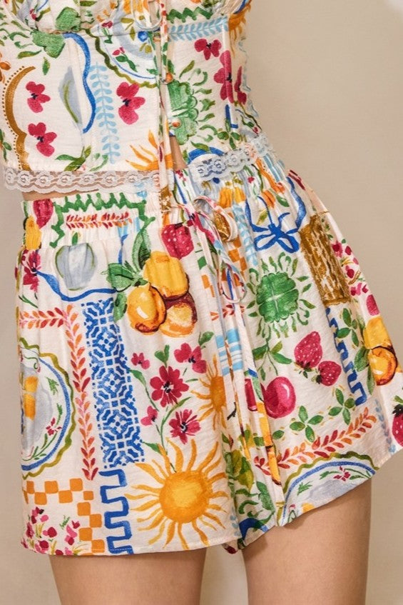 Summer Picnic Pull-On Shorts