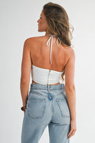 White Pearl Embellished Top