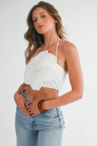 White Pearl Embellished Top