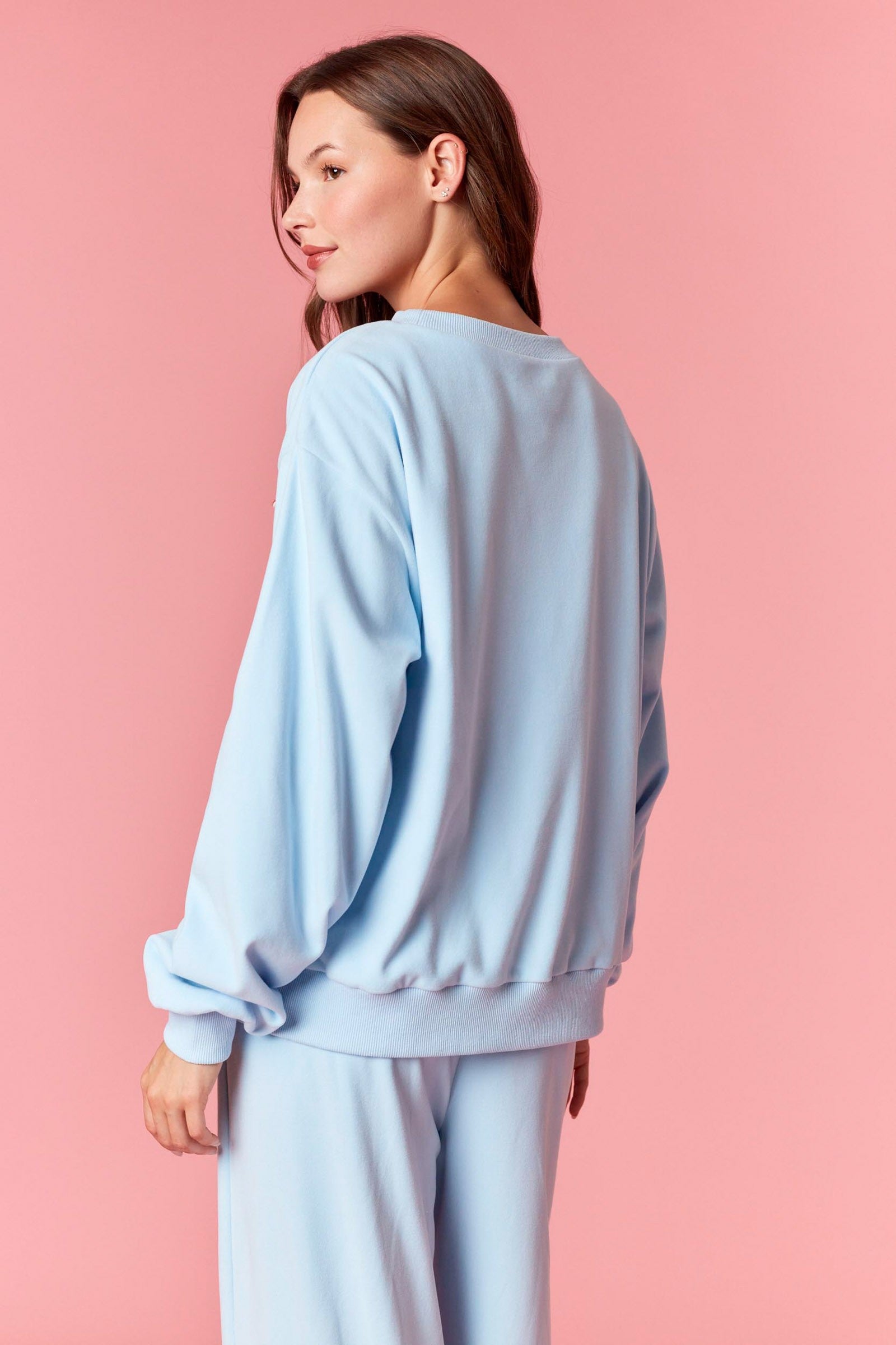 Blue Lounge set with candy cane twist rope designs