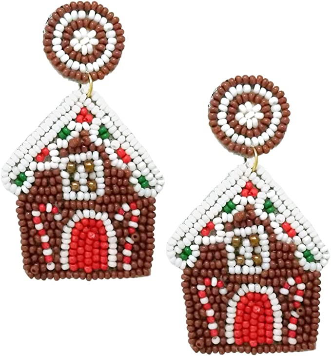 Gingerbread House Earrings