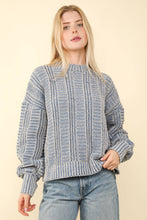 Load image into Gallery viewer, Denim Blue Cozy Knit Top
