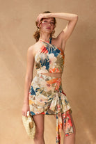 Countryside Floral Side-Bow Mini Skirt