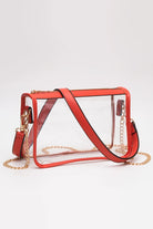 Orange Clear Stadium Crossbody Bag