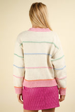 Load image into Gallery viewer, Striped Button Down Cardigan
