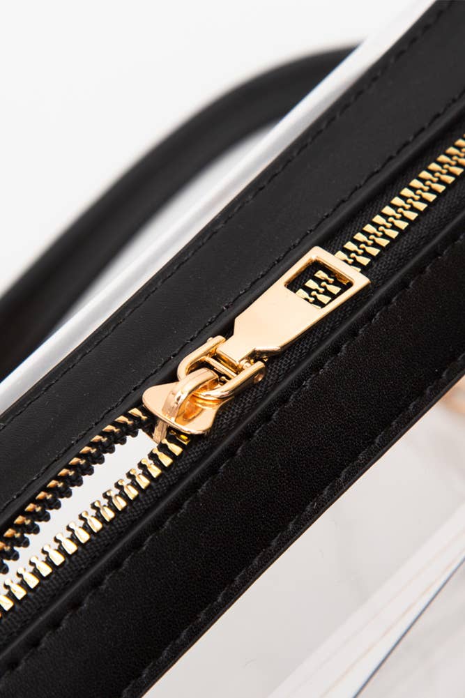Black Clear Stadium Crossbody Bag