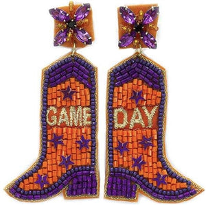Gameday Cowboy Boot Earrings