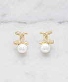 Gold-tone Interlocking Knot Earrings