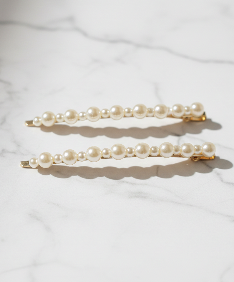 Multi-Sized Pearl Hair Pins