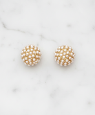 Pearl Pavé Orb Studs