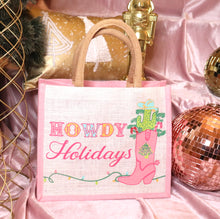 Load image into Gallery viewer, Burlap Holiday Totes
