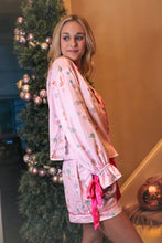 Load image into Gallery viewer, Satin pink nutcracker pajama set
