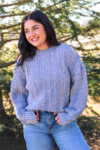 Load image into Gallery viewer, Denim Blue Cozy Knit Sweater
