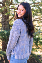 Load image into Gallery viewer, Denim Blue Cozy Knit Sweater
