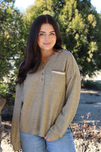 Load image into Gallery viewer, Sage Hoodie Contrast ivory &amp; brown design on the hood
