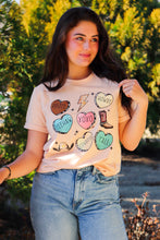 Load image into Gallery viewer, cream colored tee cowgirl Valentines graphic
