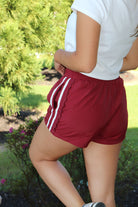 Garnet Side Lace Gameday Shorts