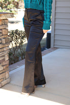 Black Satin Trousers