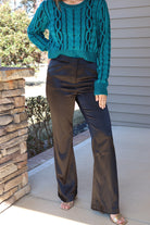 Black Satin Trousers