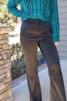 Black Satin Trousers