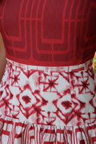 Garnet Geometric Gameday Dress