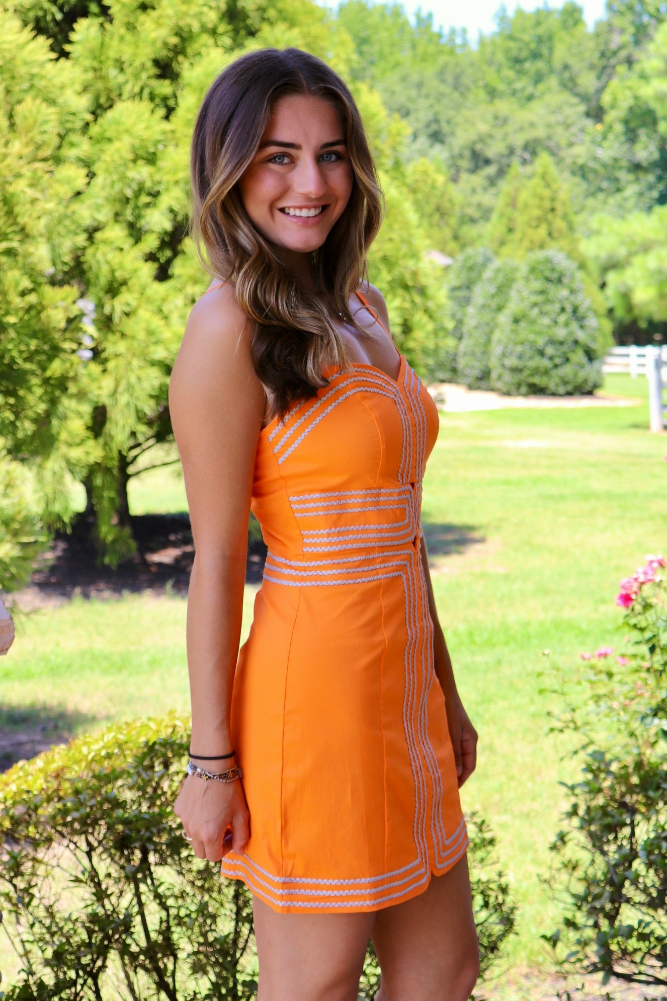 Orange Gameday Mini Dress