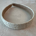 Cream Straw Headbands