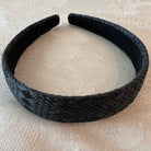 Black Straw Headbands