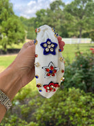 White Star Star Seed Bead Headbands
