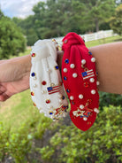 American Flag/Stars Jeweled Headband