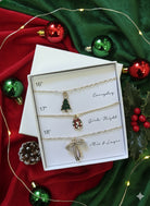 Bow/Gift/Tree Necklace Set